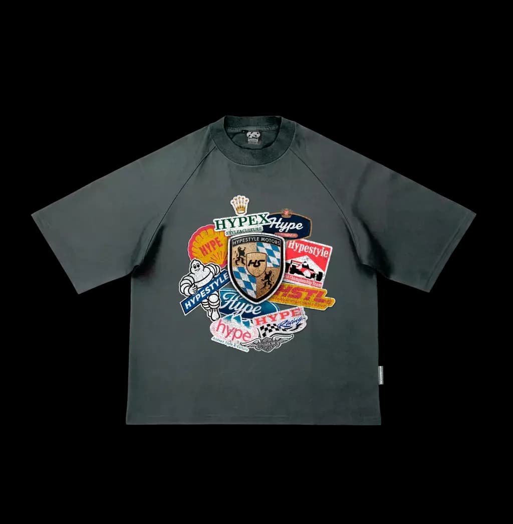 RACE TEE - GREY